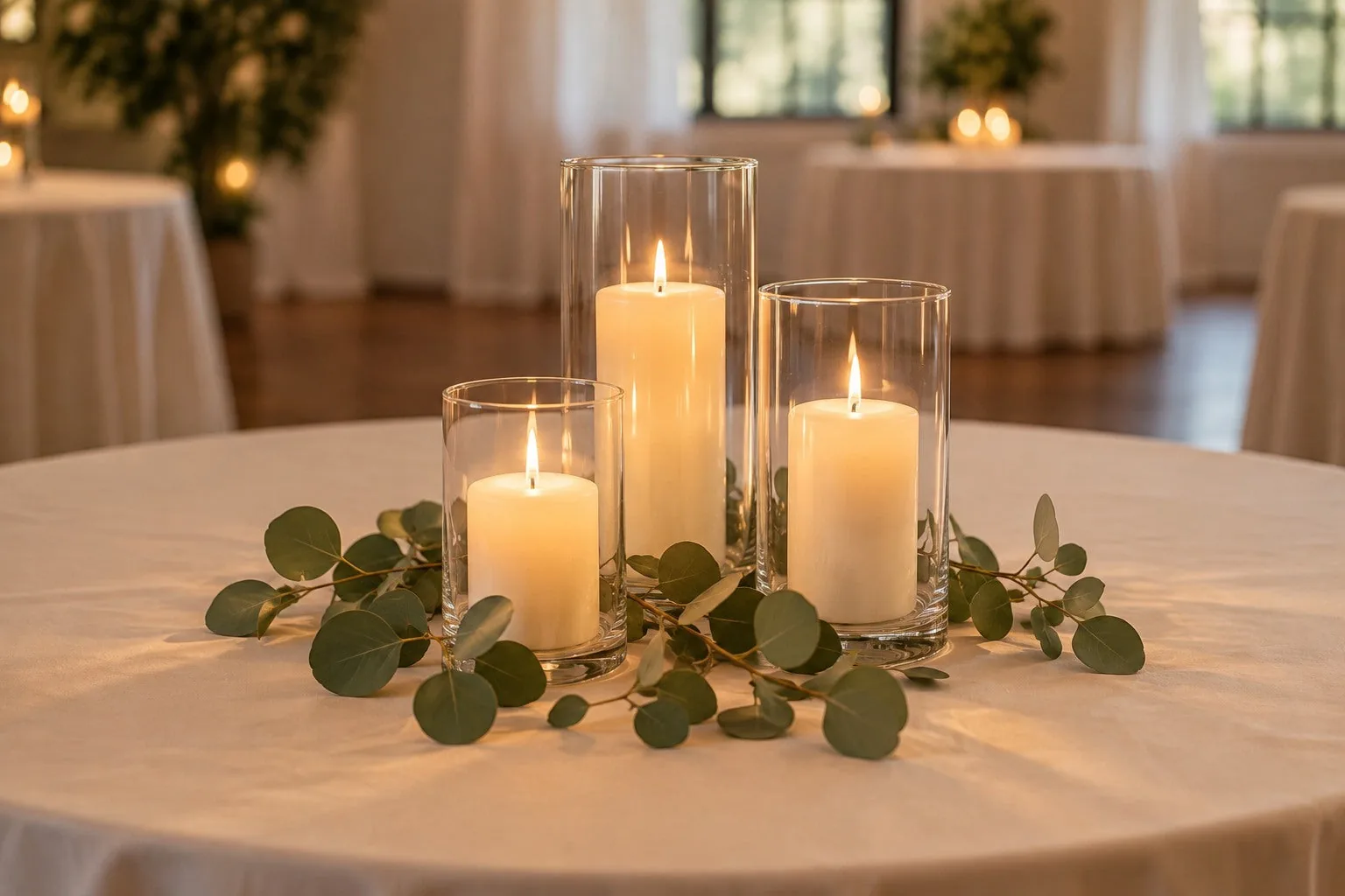 Candlelight & Greenery