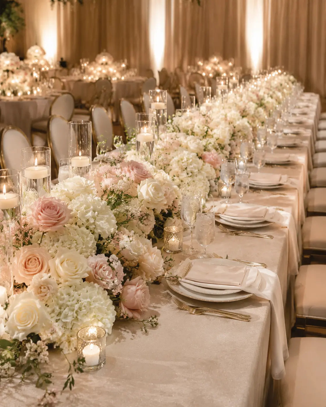 Long Table Floral Runner — Design Inspiration by 98 Floral Event