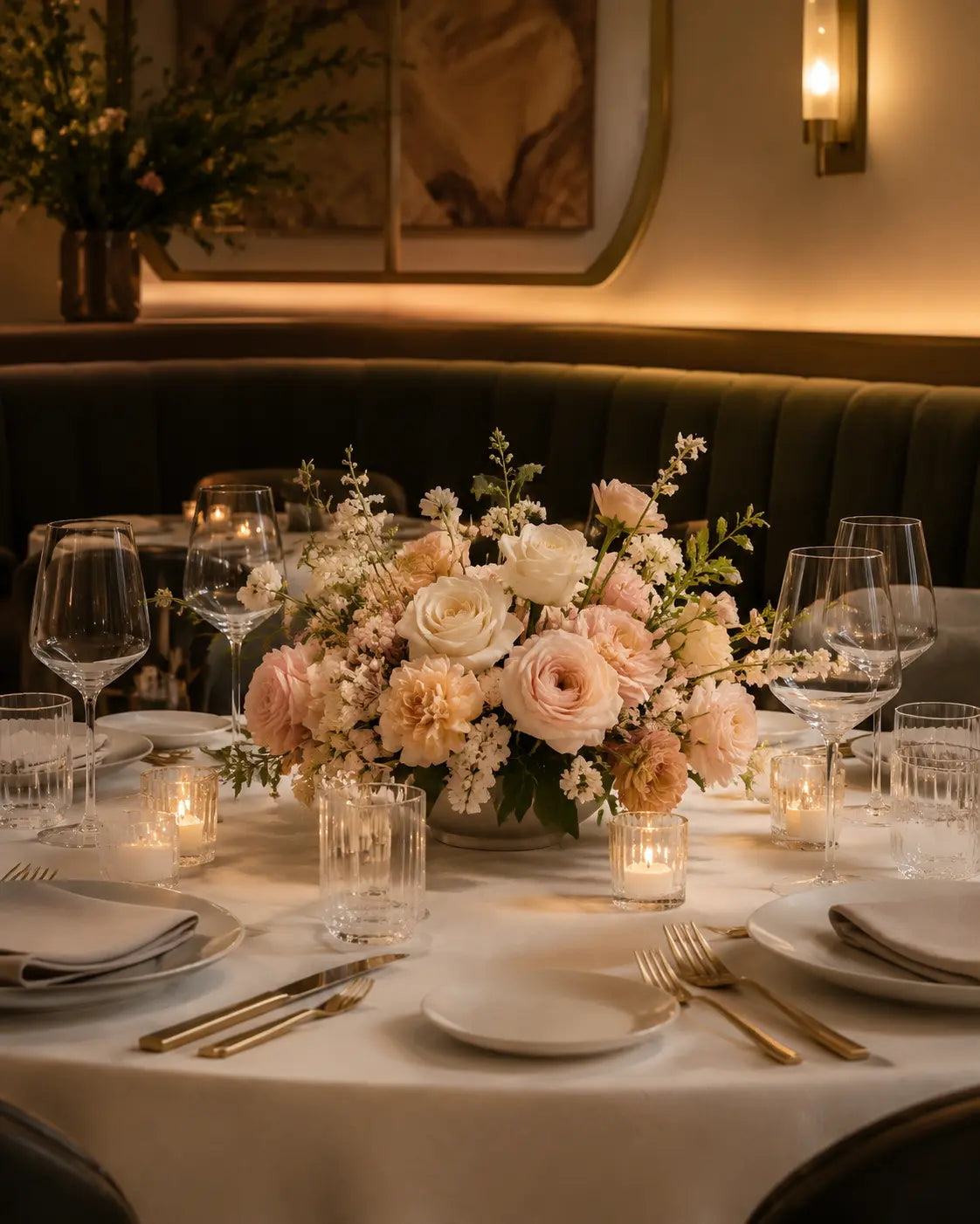 Petite Restaurant Centerpiece — Design Inspiration by 98 Floral Event