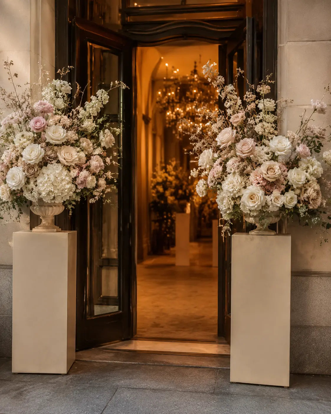 Floral Entrance Pedestals — Design Inspiration by 98 Floral Event